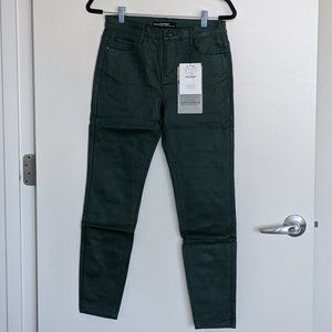 NWT Stradivarius Coated Jean - Emerald